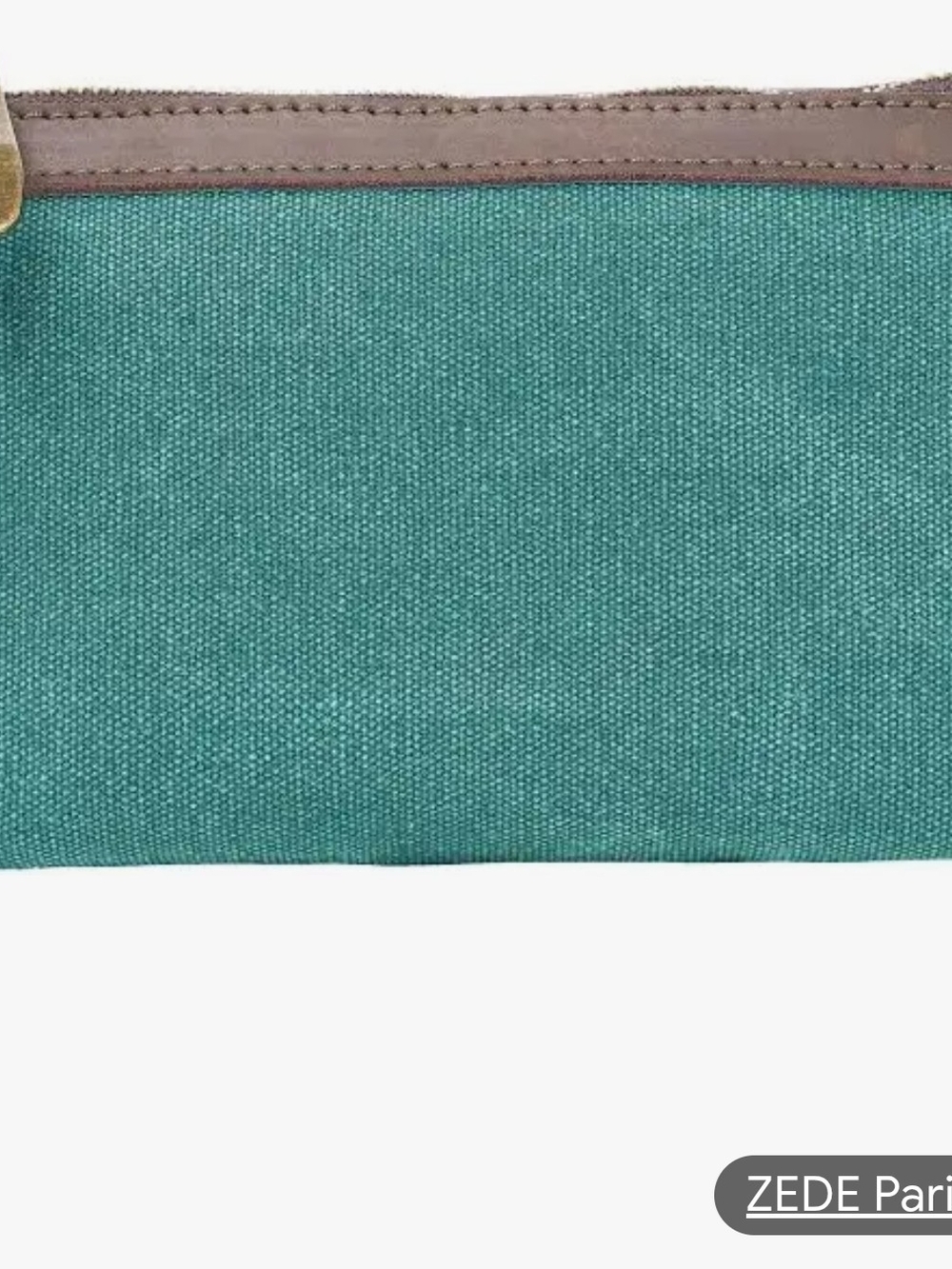 ZedebTeal Canvas Women's Clutch